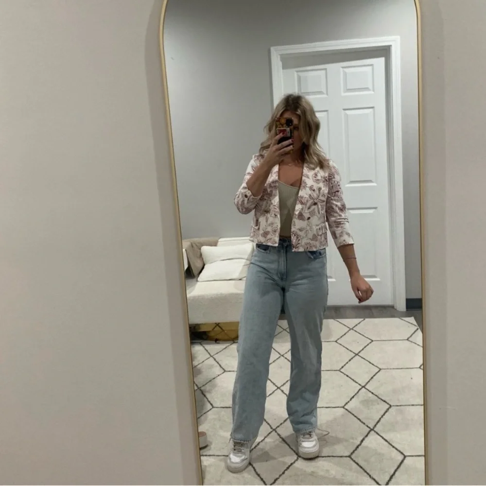✅ Isabel Marant Jacket Lisa Paisley Cropped Double Breasted in Purple White
